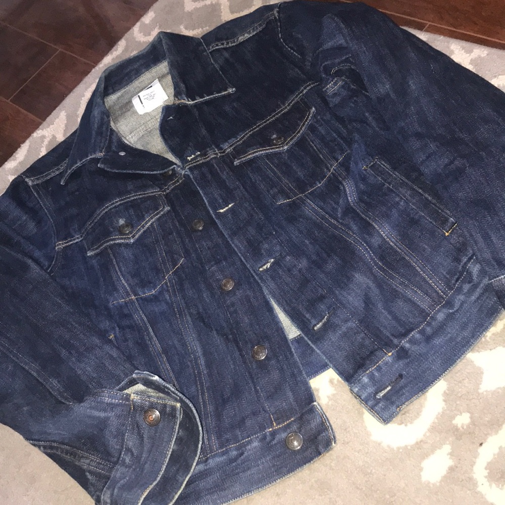 LIKE NEW GAP FACTORY JEAN JACKET MENS SZ S